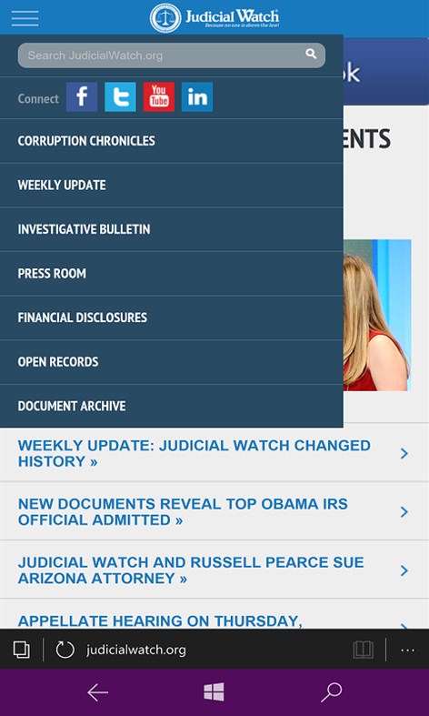 #2. Judicial Watch on Windows 10 (Windows) By: ADSNELLC Development