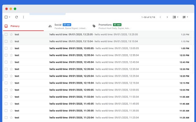 Simple Gmail Screen