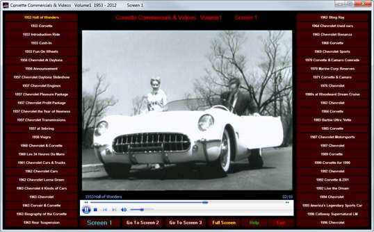 Corvette Commercials and Videos Volume 1 1953-2012 screenshot 1