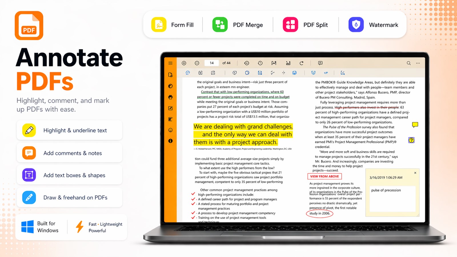 PDF Editor for Windows screenshot