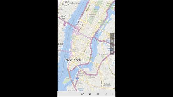 Screenshot: Maps is easy to use on all Windows 10 devices.