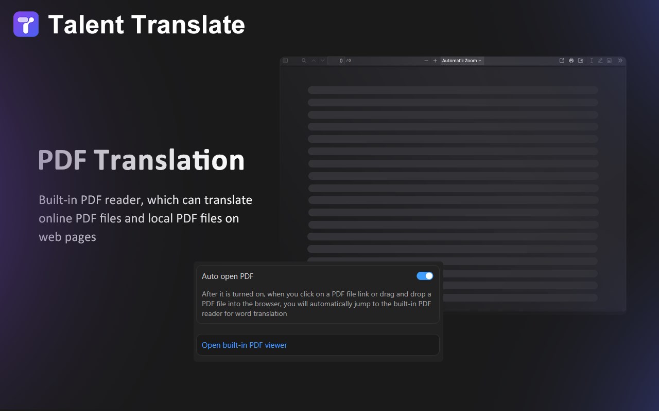 Talent - Immersive & AI Translator