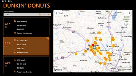 Dunkin Donuts Finder Screenshots 1