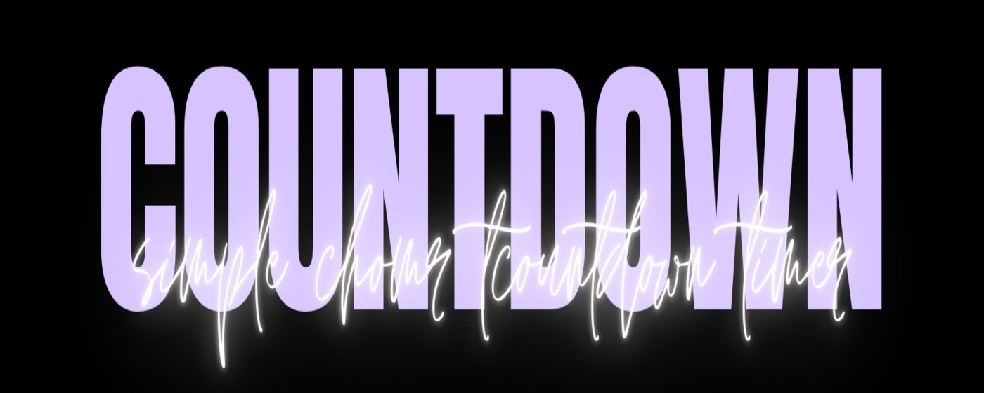 Countdown Timer marquee promo image