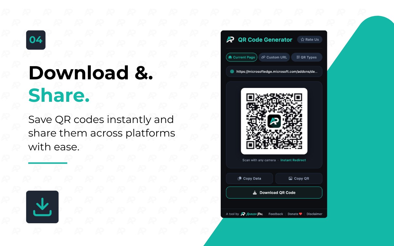 Download and Share Interface