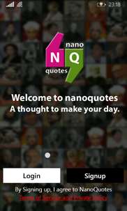 Nanoquotes screenshot 1