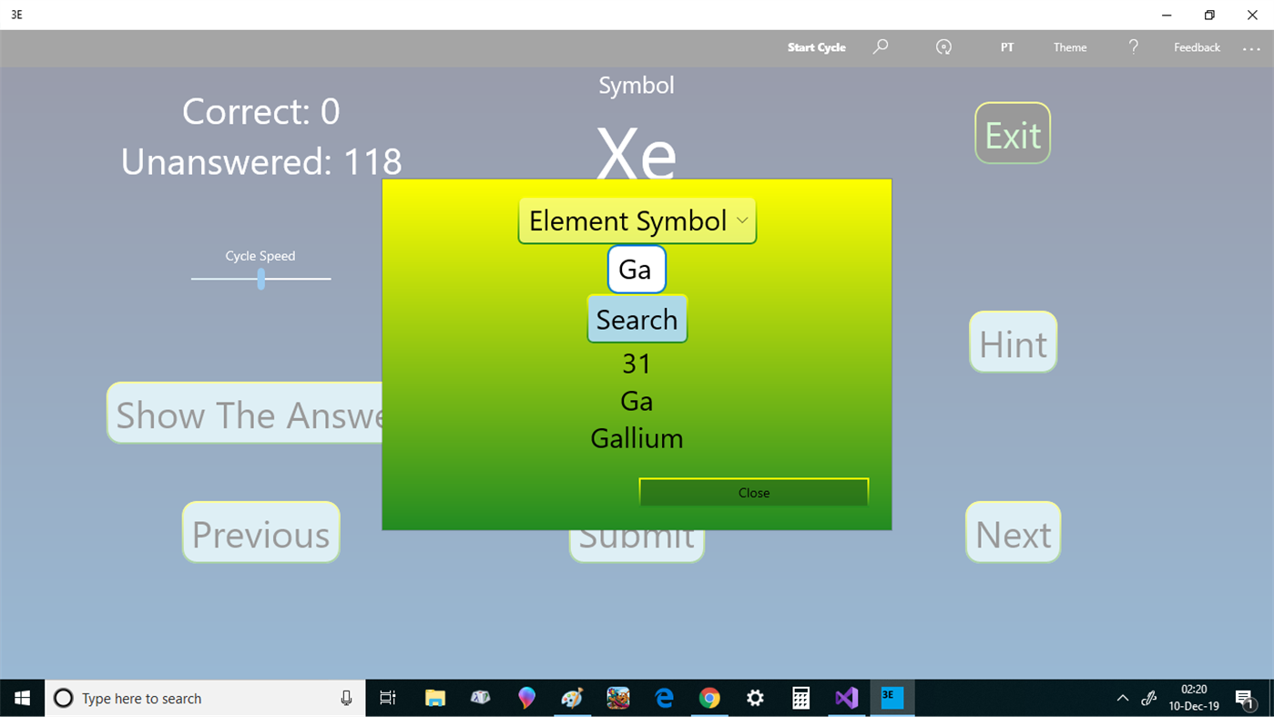 #6. 3E - Periodic Table Exercise (Windows) De: C3P0