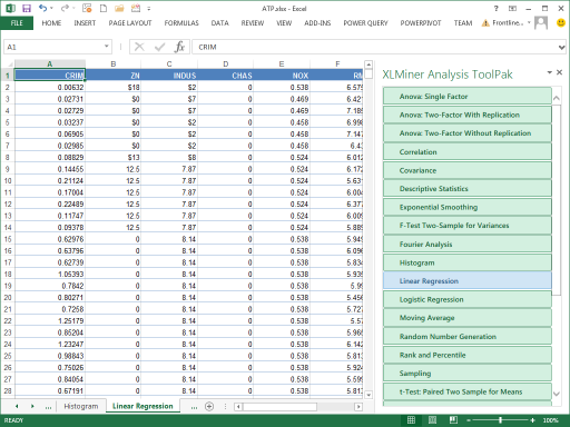 activating analysis toolpak excel 2016