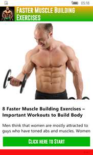 Faster Muscle Building Exercises screenshot 1