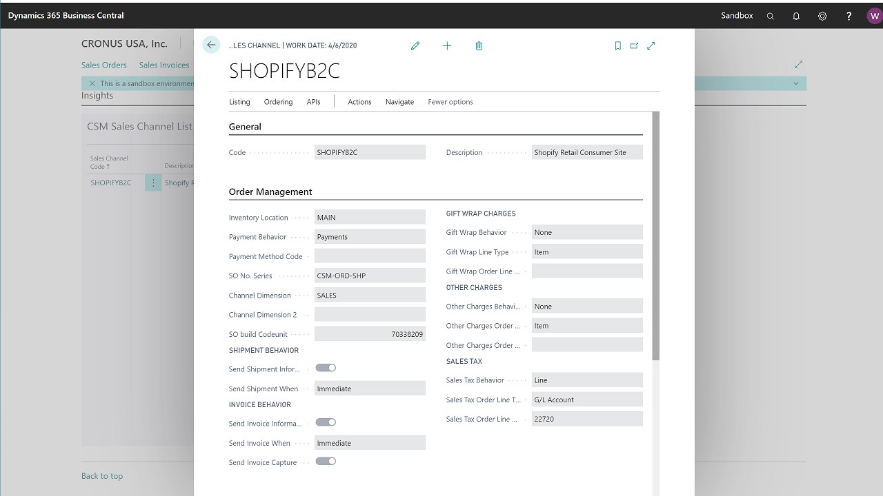Snapshot 4 of Channel Sales Manager for Shopify