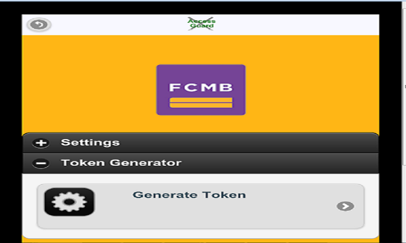 Screenshot 4 FCMBOnline Token windows