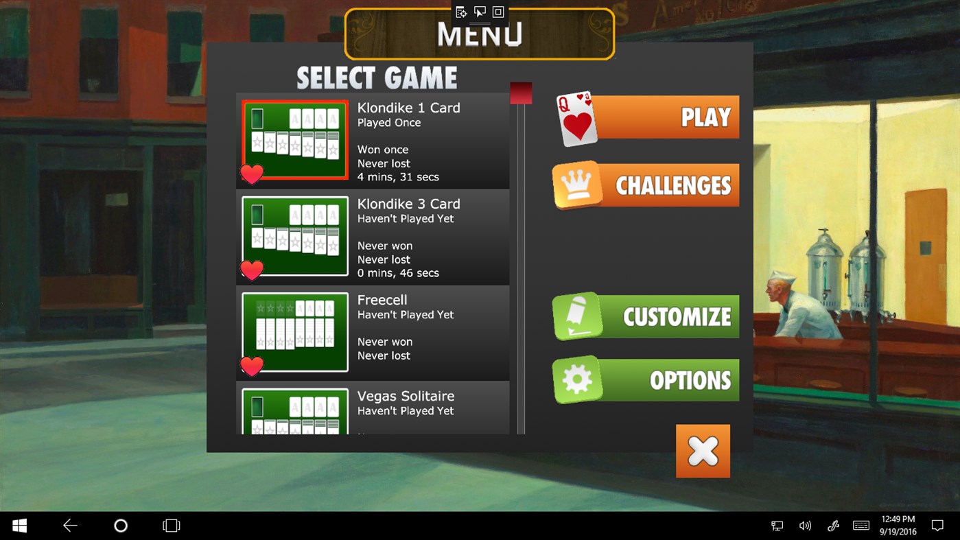 #6. Full Deck Solitaire (Windows) Podle: GRL Games