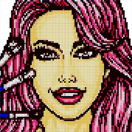 Fashion Color by Number: Pixel Art, Sandbox Coloring