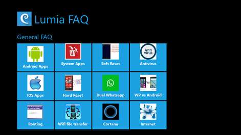 Lumia FAQ Screenshots 1