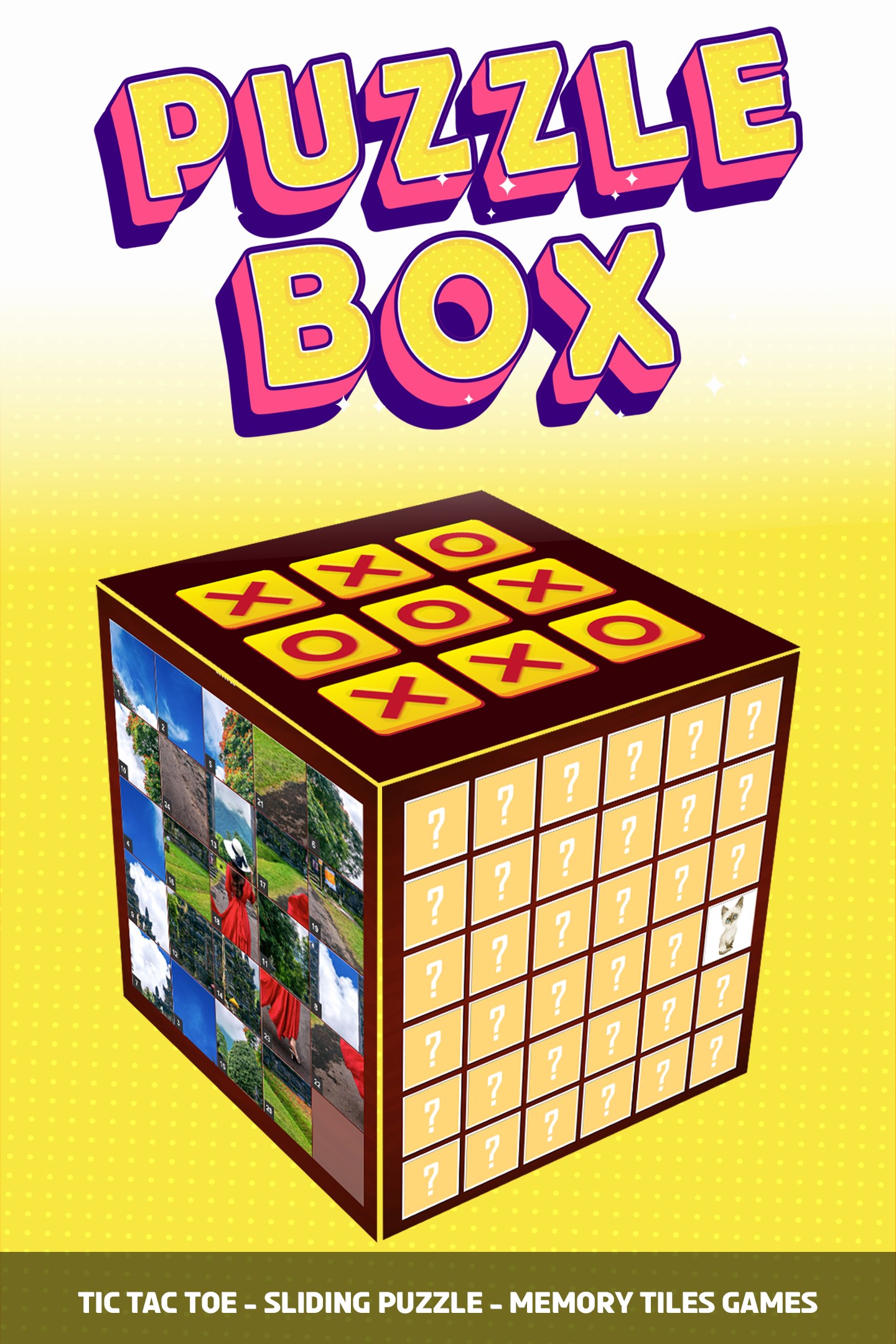 Download Puzzle Box TicTacToe, Memory Game, Sliding puzzle PC XBOX