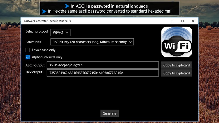 Password Generator - Secure Your Wi-Fi - PC - (Windows)
