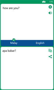 Malay English Translator screenshot 1