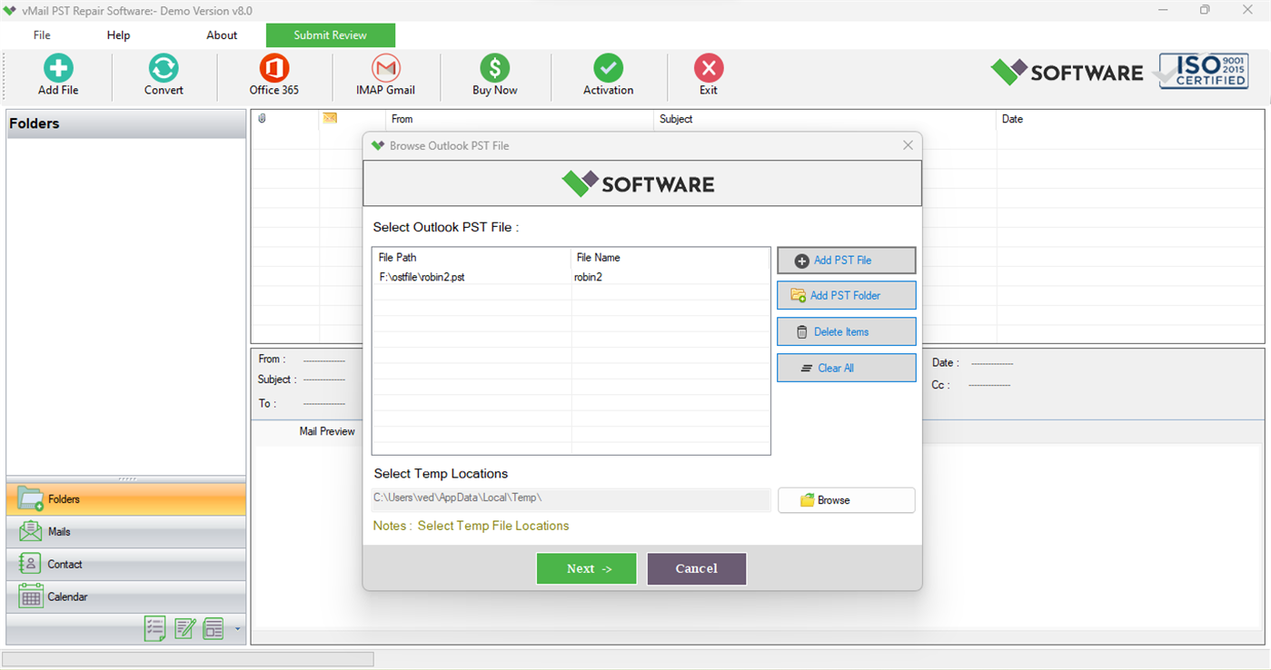 #2. vMail OST to PST Converter Software (Windows) Με: Ayush Tech Software