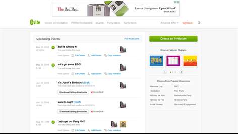 Evite Screenshots 2