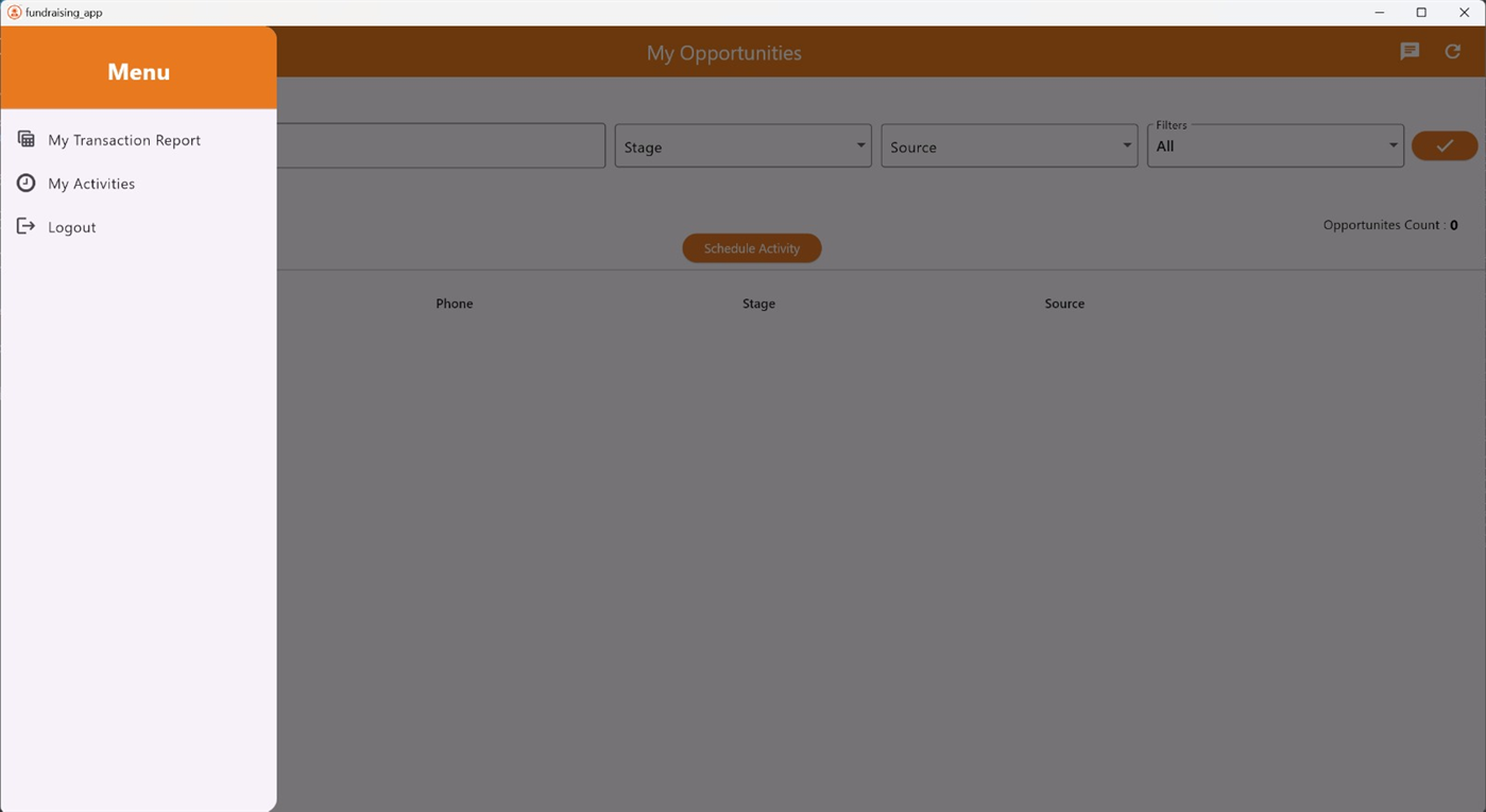#4. Fundraising-App (Windows) Göre: CORE BPO