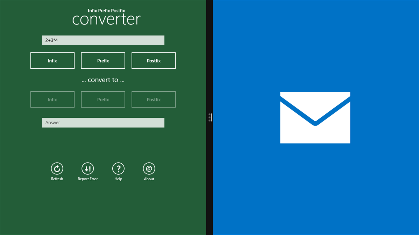 #2. Infix Prefix Postfix (Windows) Podle: Yazdipour