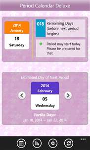 Period Calendar Deluxe screenshot 1