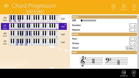 Piano Companion: chords, scales, circle of fifths, progression screenshot 3