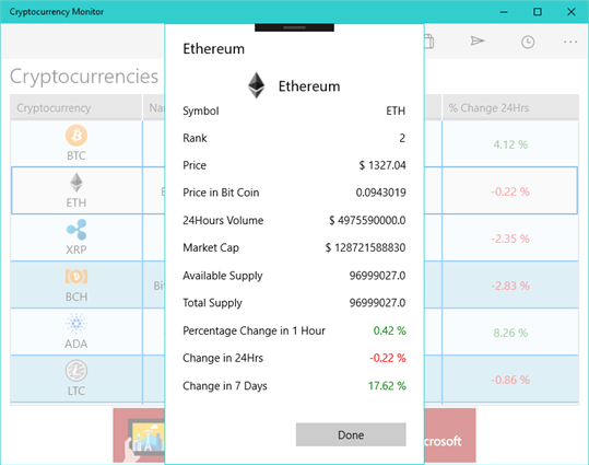 Cryptocurrency Tracker screenshot 2