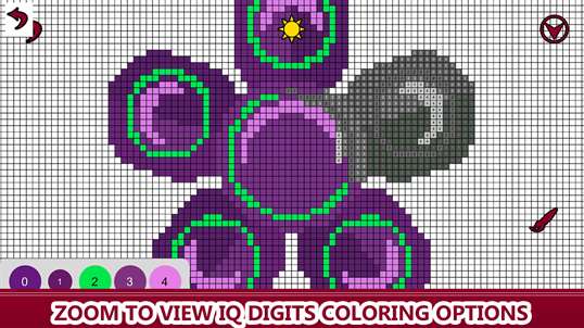 Fidget Spinner Color By Number - Pixel Art , Sandbox Coloring PC