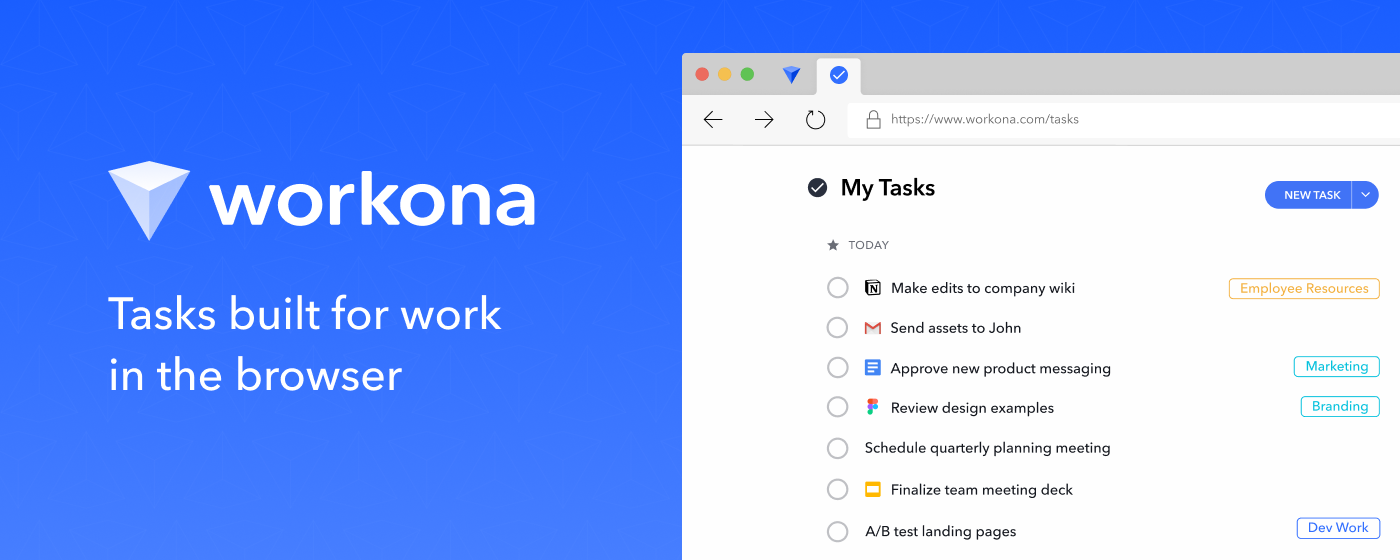 Workona Tasks - Todo list & project manager marquee promo image
