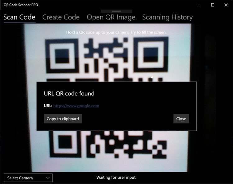QR Code Scanner PRO - PC - (Windows)