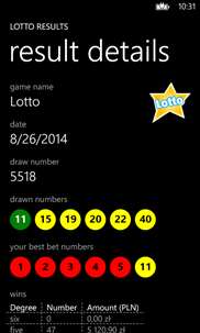 Lotto screenshot 2