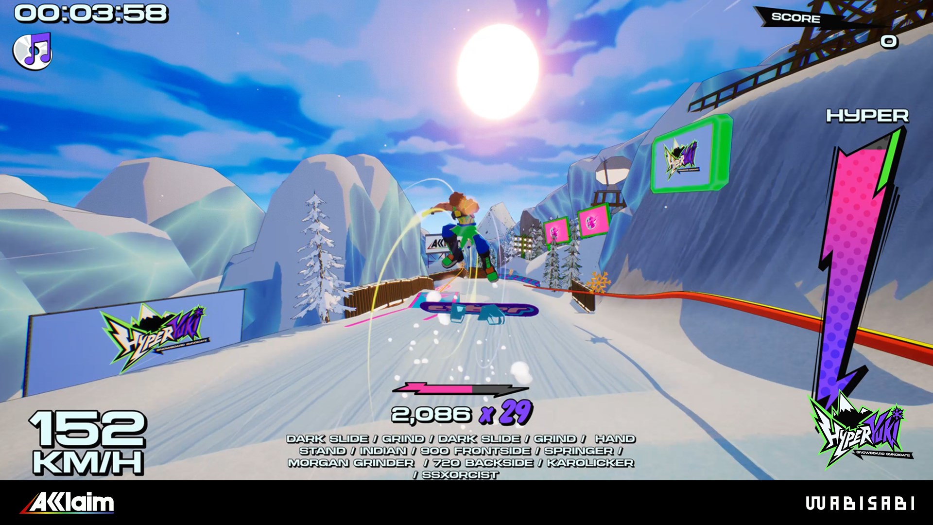 Screenshot 2 from HyperYuki: Snowboard Syndicate