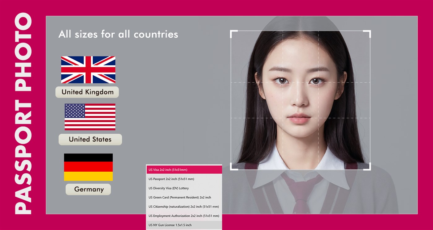 #1. ID Passport Size Photo Editor (Windows) Av: PicsCanvas