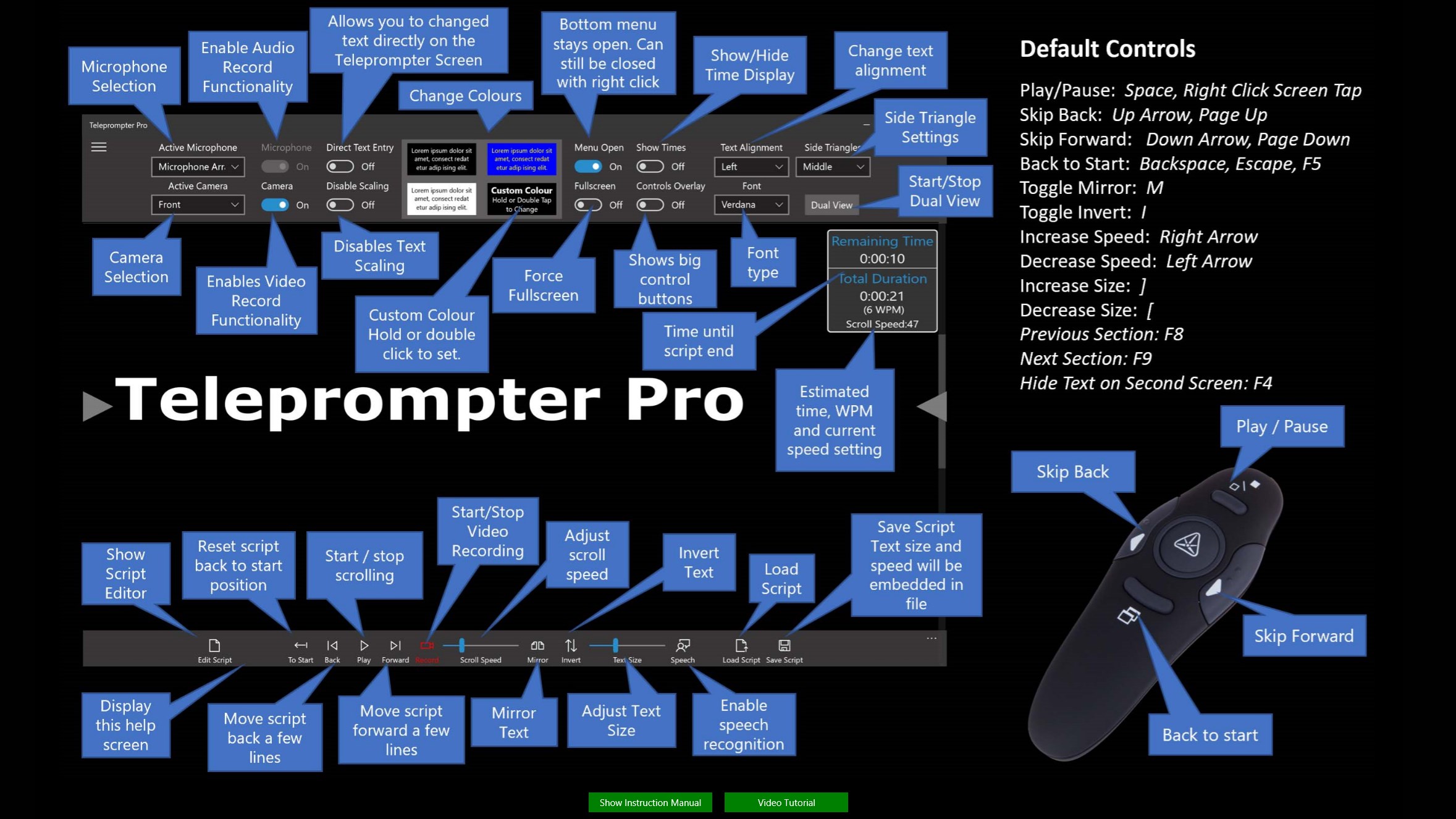 best teleprompter software edit on the fly