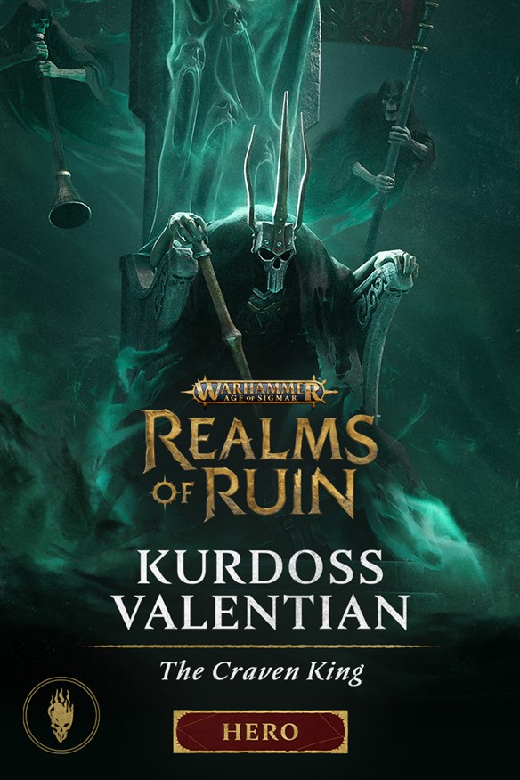 Warhammer Age of Sigmar: Realms of Ruin - Kurdoss Valentian, The Craven King Xbox Series X|S and Xbox One cover art