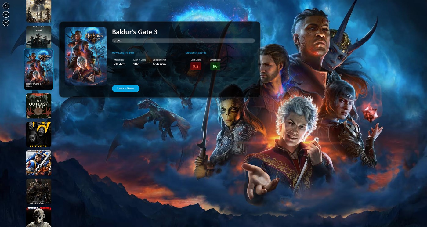 #5. One Game Launcher (Windows) Podle: Alex Shats