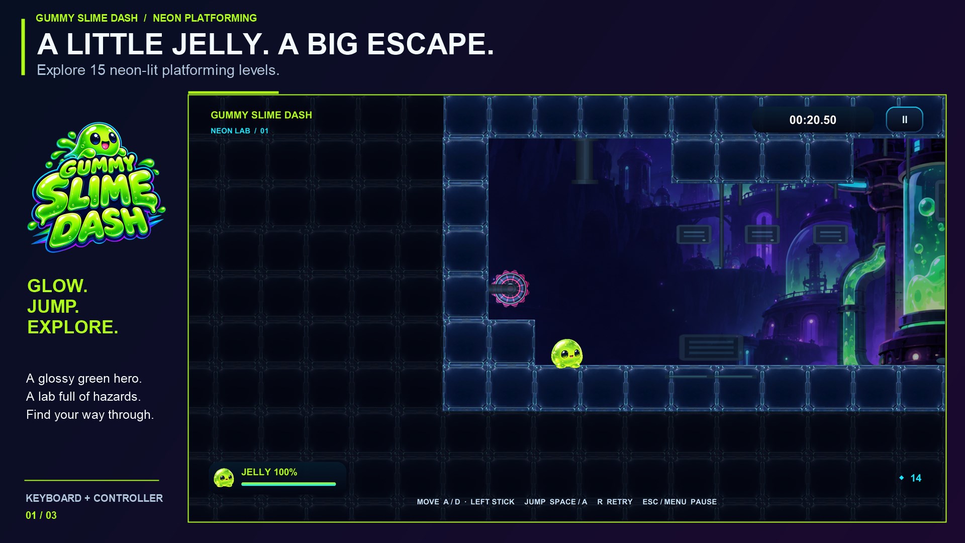 Gummy Slime Dash screenshot 1 of 4