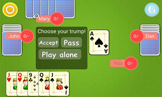 Euchre Mobile screenshot 2