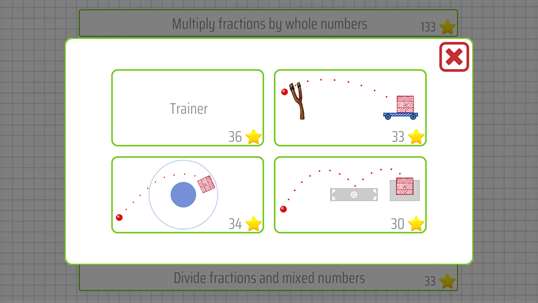 Multiply and divide fractions - 5th grade math skills screenshot 1
