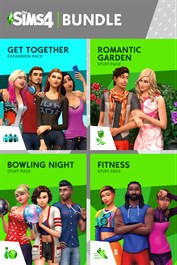 The Sims™ 4 Back to School Bundle – Get Together、Romantic Garden Stuff、Bowling Night Stuff、Fitness Stuff