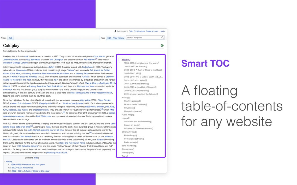 Smart TOC