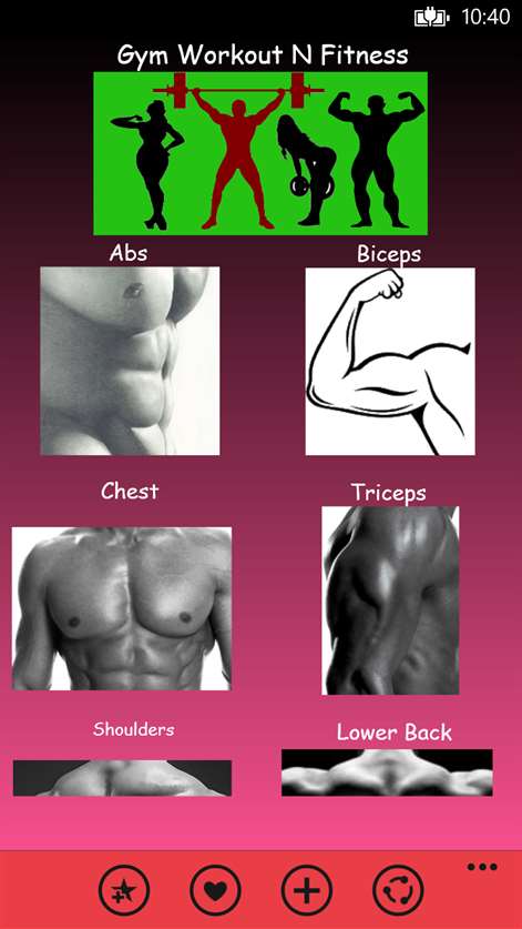 Gym Workout N Fitness BodyBuilding Screenshots 1