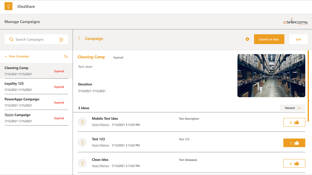 Snapshot 5 of Idea Share