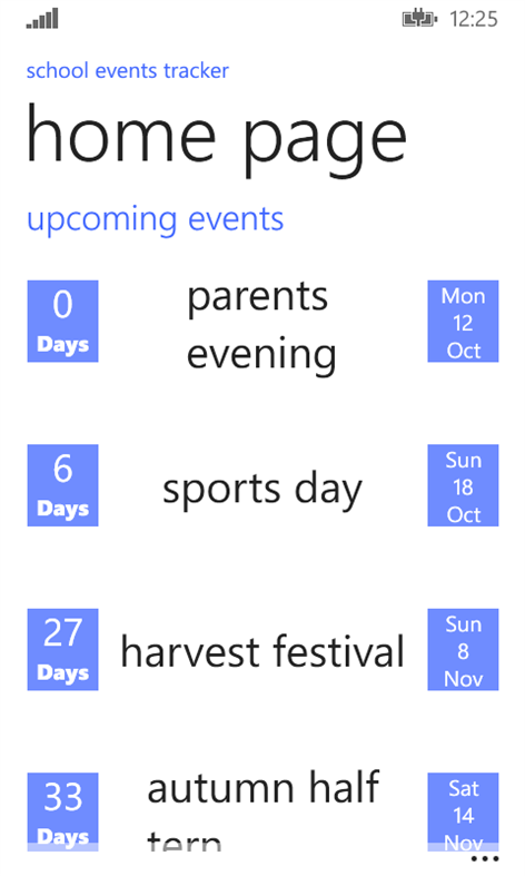 School Events Tracker Screenshots 1