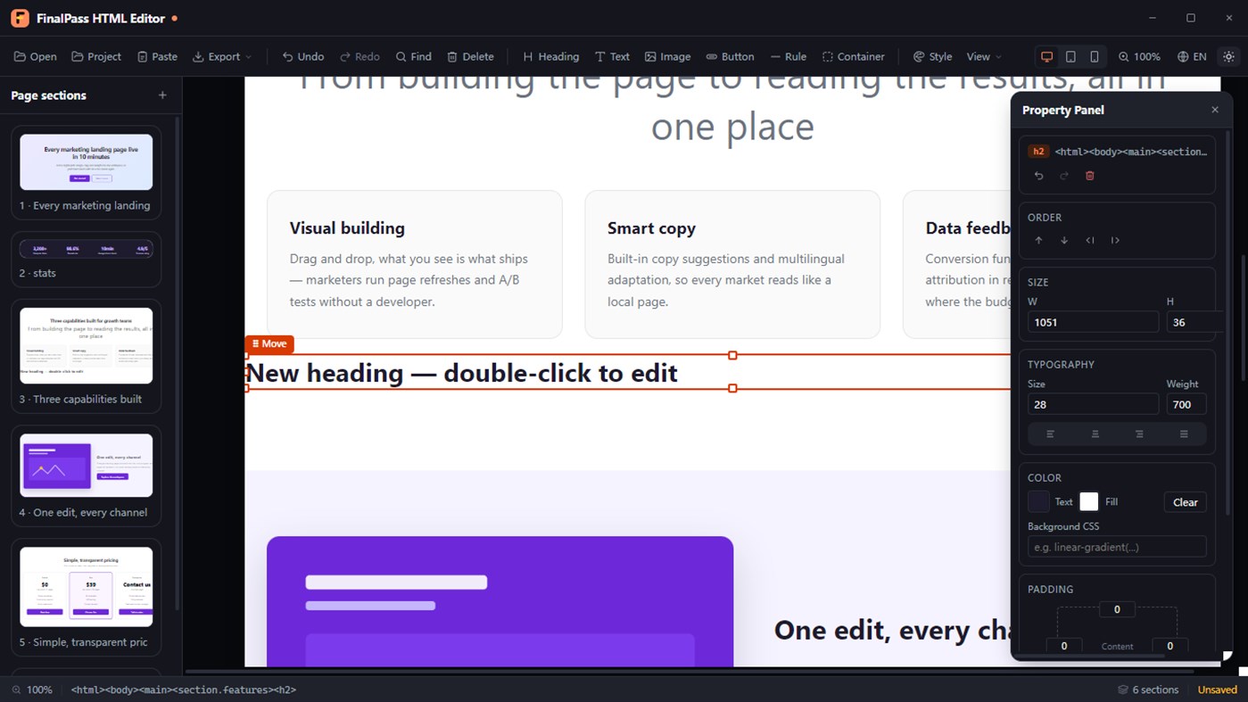 #6. FinalPass HTML Editor (Windows) بواسطة: ZeroVerge