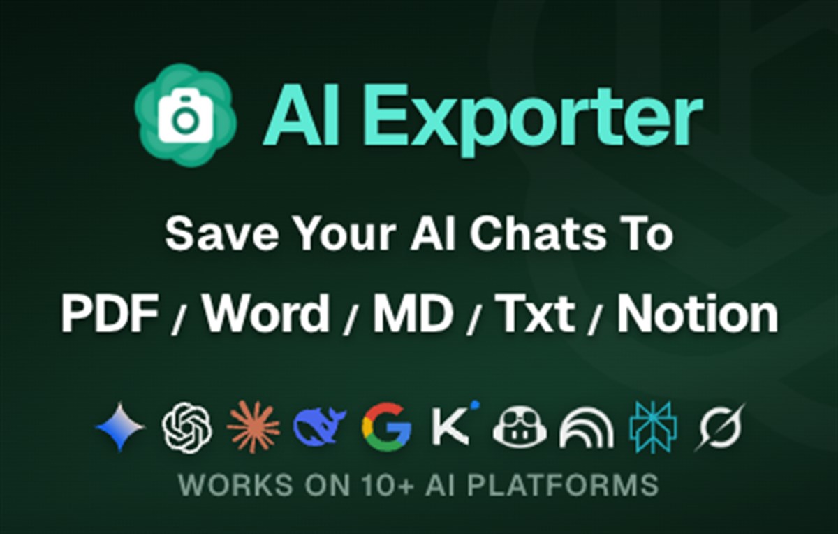 AI Exporter - Gemini Chat to PDF & Sync to Notion