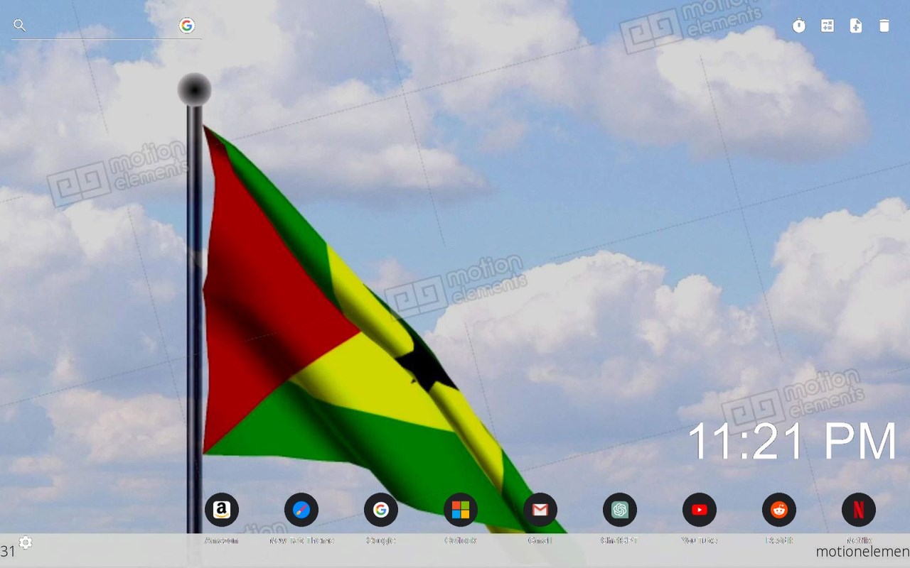 S o tom and pr ncipe flag wallpaper new tab