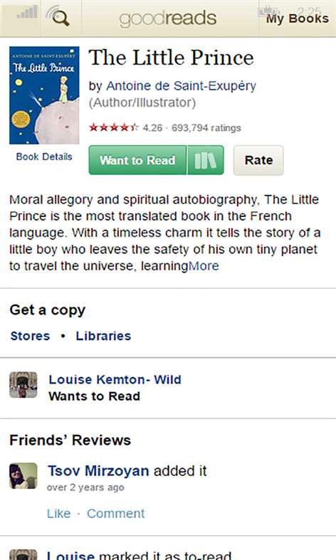 Goodreads Screenshots 2