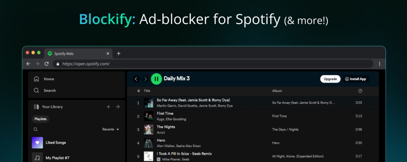 Spotify Ad Blocker - Blockify marquee promo image